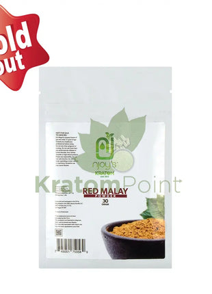 Njoys Red Malay Kratom Powder 30 Grams