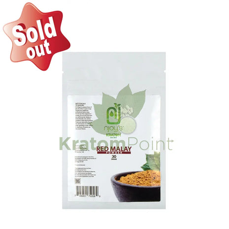 Njoys Red Malay Kratom Powder 30 Grams