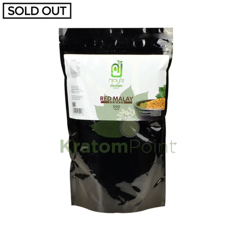 Njoys Red Malay Kratom Powder 500 Grams