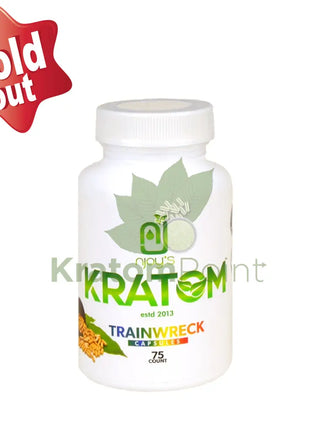 Njoys Trainwreck Kratom Capsules 75 Count