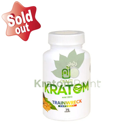 Njoys Trainwreck Kratom Capsules 75 Count