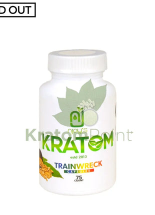 Njoys Trainwreck Kratom Capsules 75 Count