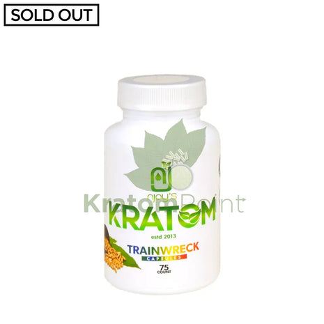 Njoys Trainwreck Kratom Capsules 75 Count