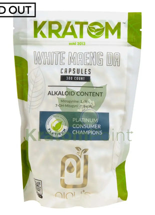 Njoy’s White Maeng Da Kratom Capsules 300 Count
