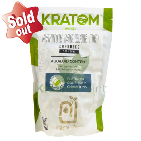 Njoy’s White Maeng Da Kratom Capsules 300 Count