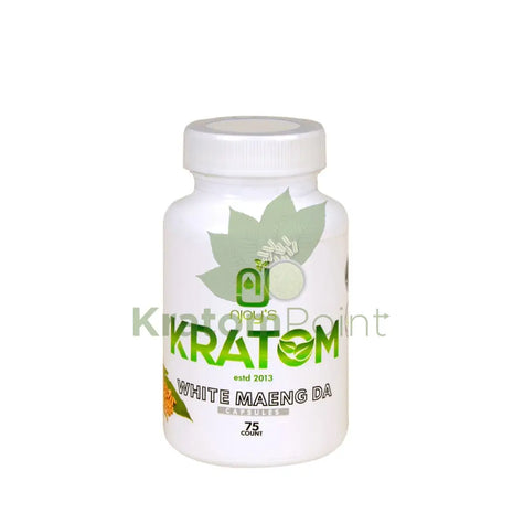 Njoys White Maeng Da Kratom Capsules 75 Count
