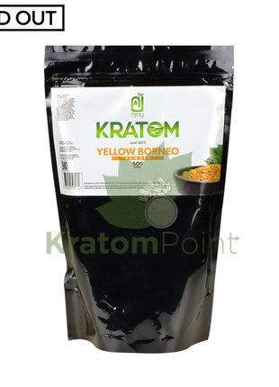 Njoys Yellow Borneo Kratom Powder 500 Grams