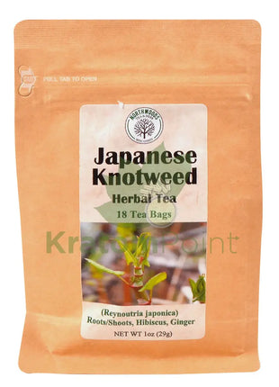 Northwoods Tea & Herb Japanese Knotweed Herbal Tea 18 Teabags - Mushrooms