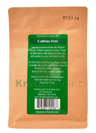 Northwoods Tea & Herb Japanese Knotweed Herbal Tea 18 Teabags - Mushrooms