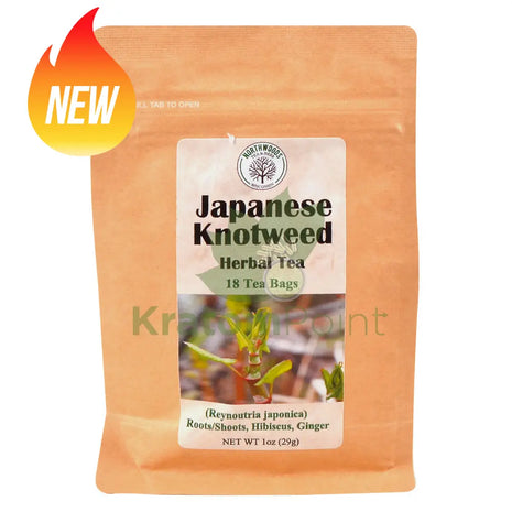 Northwoods Tea & Herb Japanese Knotweed Herbal Tea 18 Teabags - Mushrooms