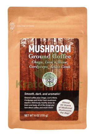 Northwoods Tea & Herb Mushroom Ground Coffee 6oz - Mushrooms