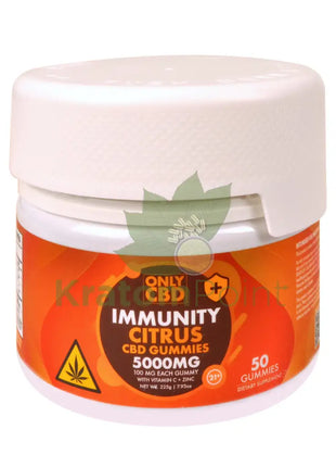 Only CBD Immunity 5000mg Citrus gummies 50ct CBD