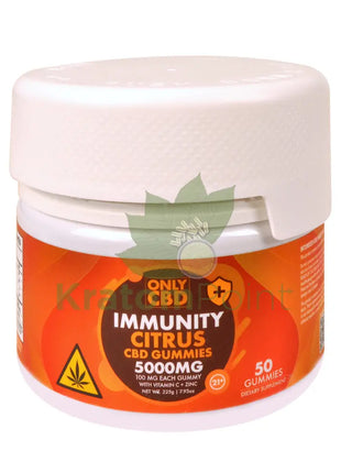 Only CBD Immunity 5000mg Citrus gummies 50ct CBD