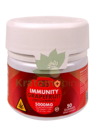 Only CBD Immunity 5000mg Grapefruit gummies 50ct CBD