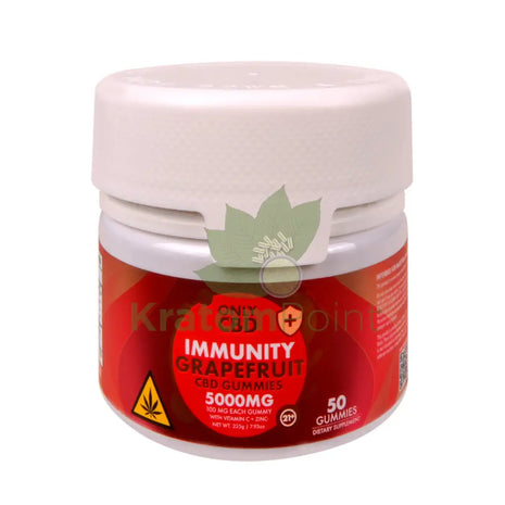 Only CBD Immunity 5000mg Grapefruit gummies 50ct CBD