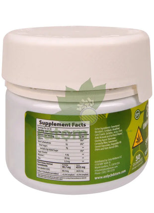 Only CBD Immunity 5000mg Green Apple Zero Sugar gummies 50ct - CBD