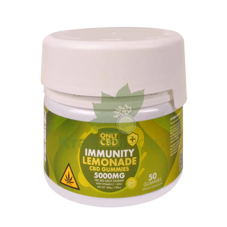 Only CBD Immunity 5000mg Lemonade gummies 50ct CBD