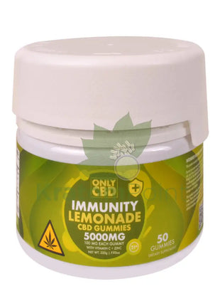 Only CBD Immunity 5000mg Lemonade gummies 50ct CBD