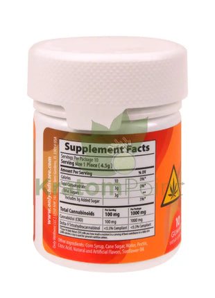 Only CBD Mellow Mango 1000mg gummies 10ct CBD