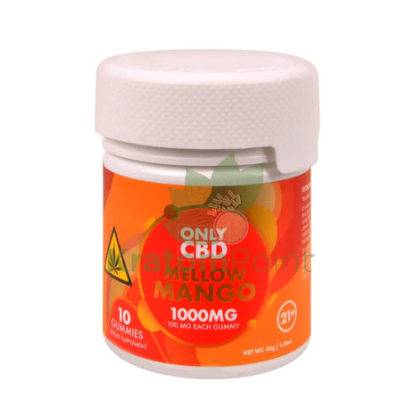 Only CBD Mellow Mango 1000mg gummies 10ct CBD