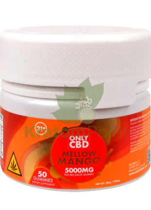 Only CBD Mellow Mango 5000mg gummies 50ct CBD