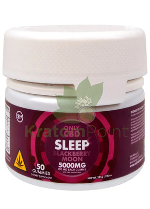 Only CBD Sleep Blackberry Moon 5000mg gummies 50ct CBD