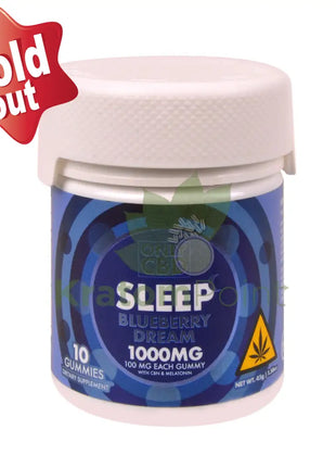 Only CBD Sleep Blueberry Dream 1000mg gummies 10ct CBD