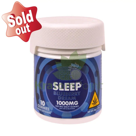 Only CBD Sleep Blueberry Dream 1000mg gummies 10ct CBD