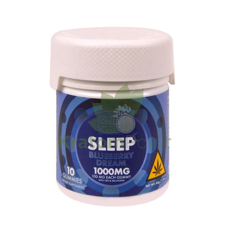 Only CBD Sleep Blueberry Dream 1000mg gummies 10ct CBD