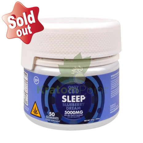 Only CBD Sleep Blueberry Dream 5000mg gummies 50ct CBD