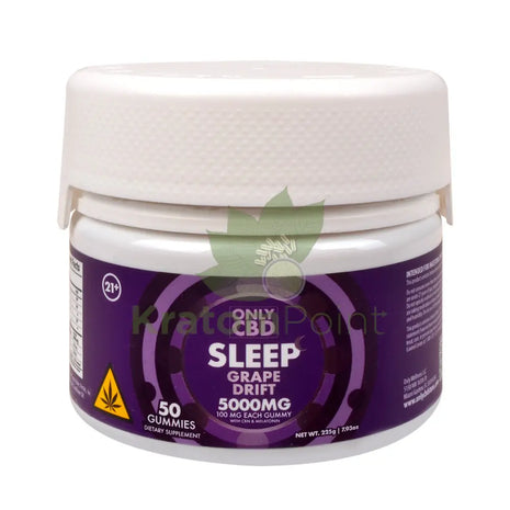 Only CBD Sleep Grape Drift 5000mg gummies 50ct CBD