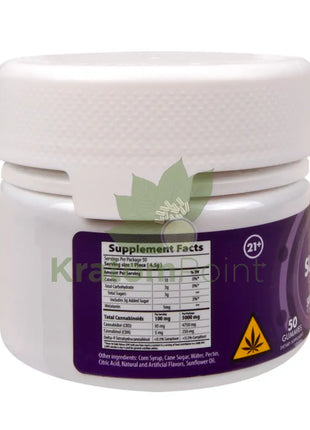 Only CBD Sleep Grape Drift 5000mg gummies 50ct CBD