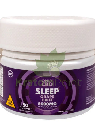 Only CBD Sleep Grape Drift 5000mg gummies 50ct CBD