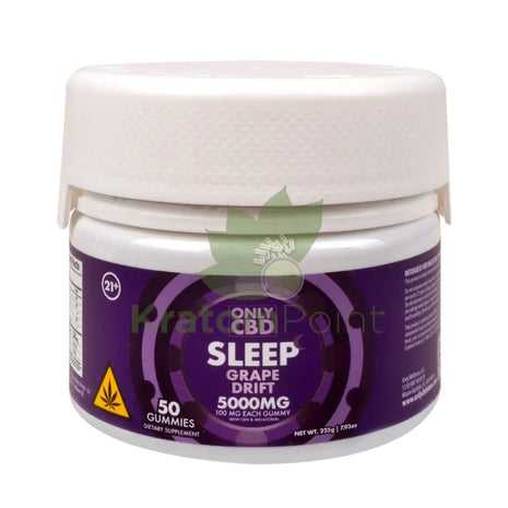 Only CBD Sleep Grape Drift 5000mg gummies 50ct CBD