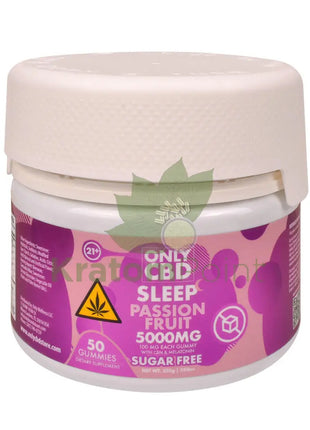 Only CBD Sleep Passion Fruit 5000mg Zero Sugar gummies 50ct - CBD