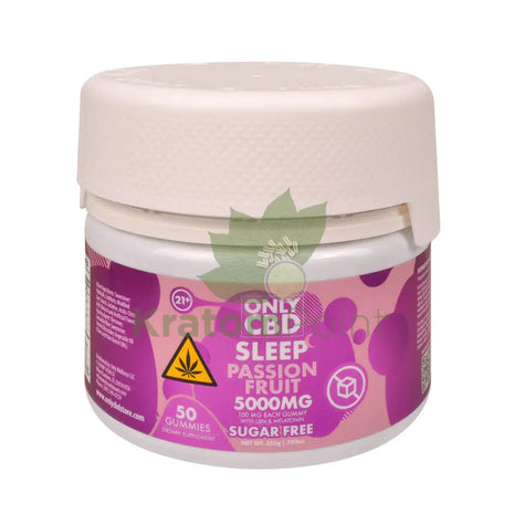 Only CBD Sleep Passion Fruit 5000mg Zero Sugar gummies 50ct - CBD