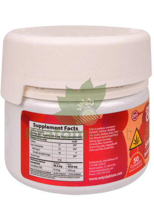 Only CBD Sour Cherry 5000mg Zero Sugar gummies 50ct - CBD