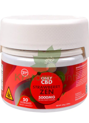 Only CBD Strawberry Zen 5000mg gummies 50ct CBD