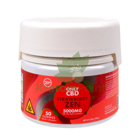Only CBD Strawberry Zen 5000mg gummies 50ct CBD