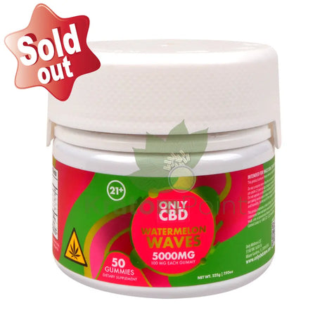 Only CBD Watermelon Wave 5000mg gummies 50ct CBD
