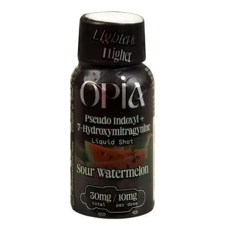 Opia 7-Hydroxy + Pseudo Sour Watermelon Kratom Liquid Shots 1Ct Hydroxy