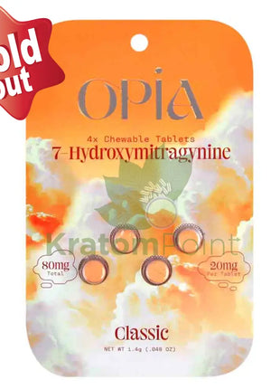 Opia 7-Hydroxymitragynine Classic Kratom 4 Tablets