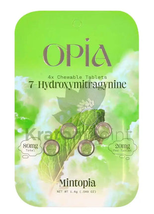 Opia 7-Hydroxymitragynine Mintopia Kratom 4 Tablets