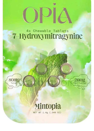 Opia 7-Hydroxymitragynine Mintopia Kratom 4 Tablets