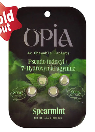 Opia 7-Hydroxymitragynine + Pseudo Spearmint Kratom 4 Tablets Hydroxy