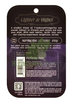 Opia 7-Hydroxymitragynine + Pseudo Wild Berry Kratom 4 Tablets Hydroxy