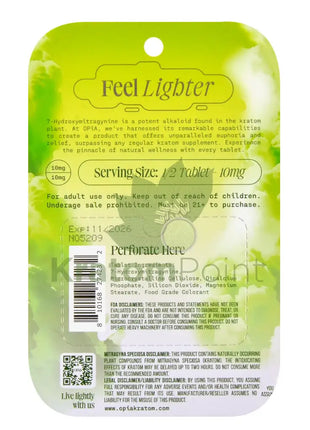 Opia 7-Hydroxymitragynine Sour Apple Kratom 4 Tablets Hydroxy