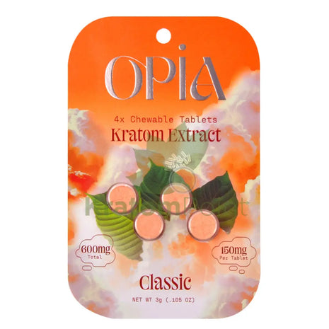 Opia Classic Kratom Extract Tablets 150mg 4 tablets