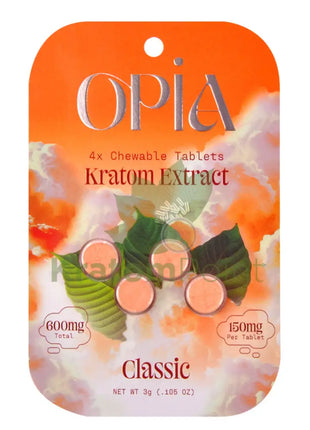 Opia Classic Kratom Extract Tablets 150mg 4 tablets