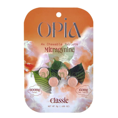 Opia Classic Mitragynine Tablets 150mg 4 tablets